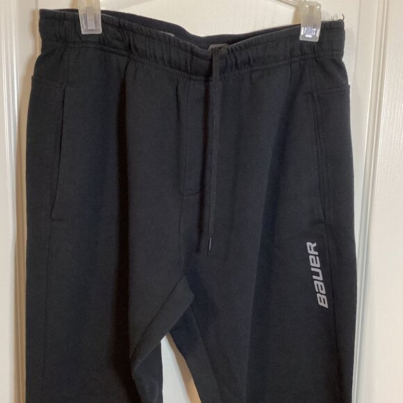 Eddie Bauer Men's Black Fleece Sweatpants Waist 30" Casual Activewear Sports - Picture 2 of 10